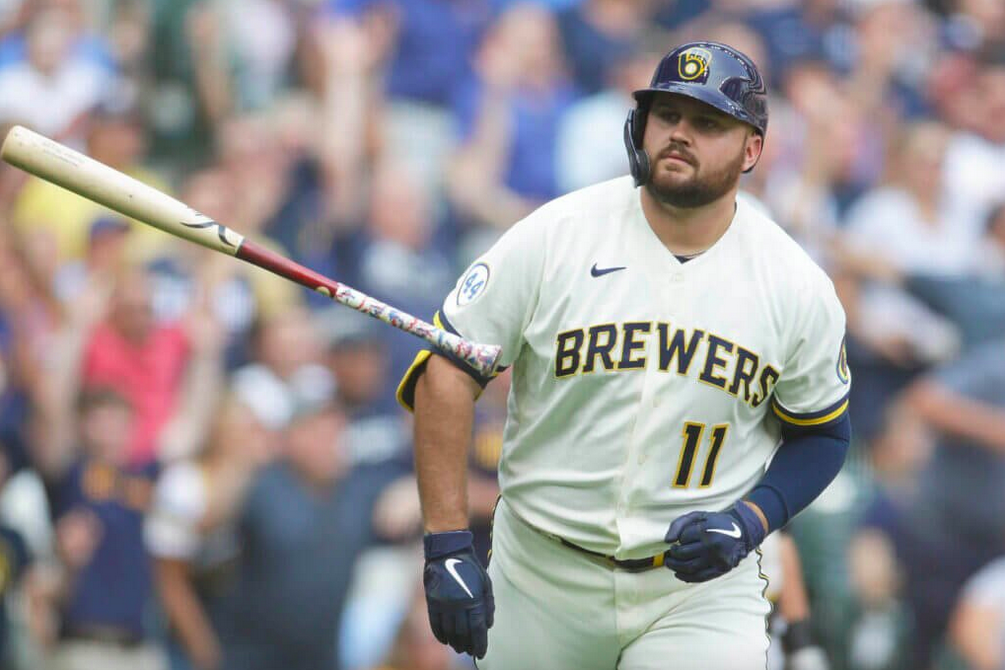 Rowdy Tellez hits pair of 3 HRs, Brewers top Twins 10-4 for sweep - NBC  Sports